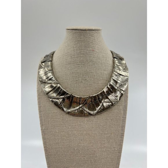 Vintage Cleopatra Egyptian Revival Collar Necklace Attributed to Les Bernard - Picture 4 of 10